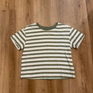 ANA women’s striped cropped body tee